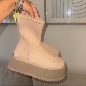 UGG Tan Platform Boots